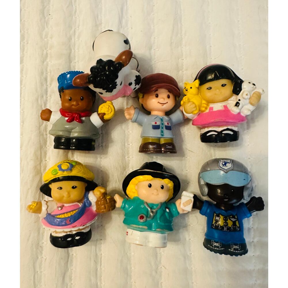 Fisher-Price Little People lot of 7 kids toddler toys playtime pretend  learn